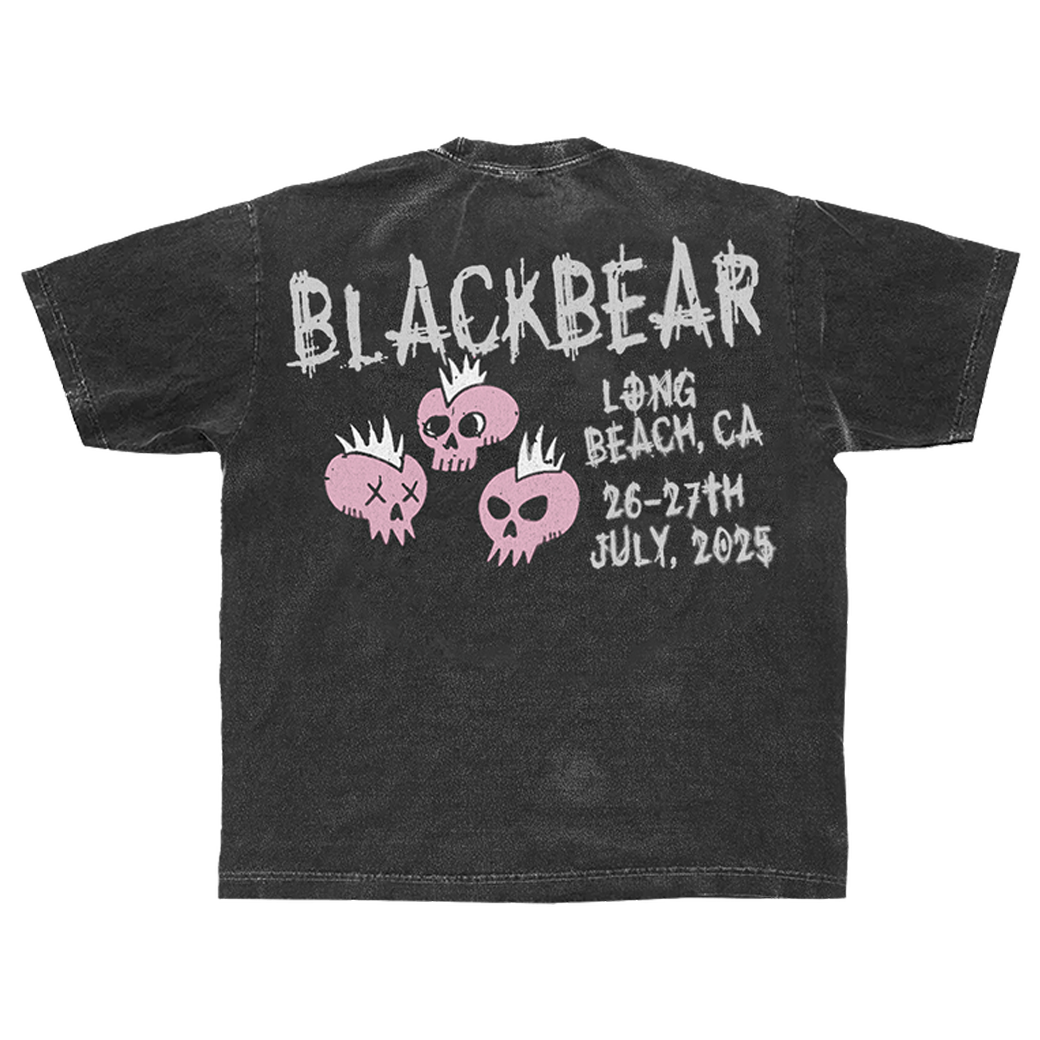 Vintage Long Beach Pink Skull Tee