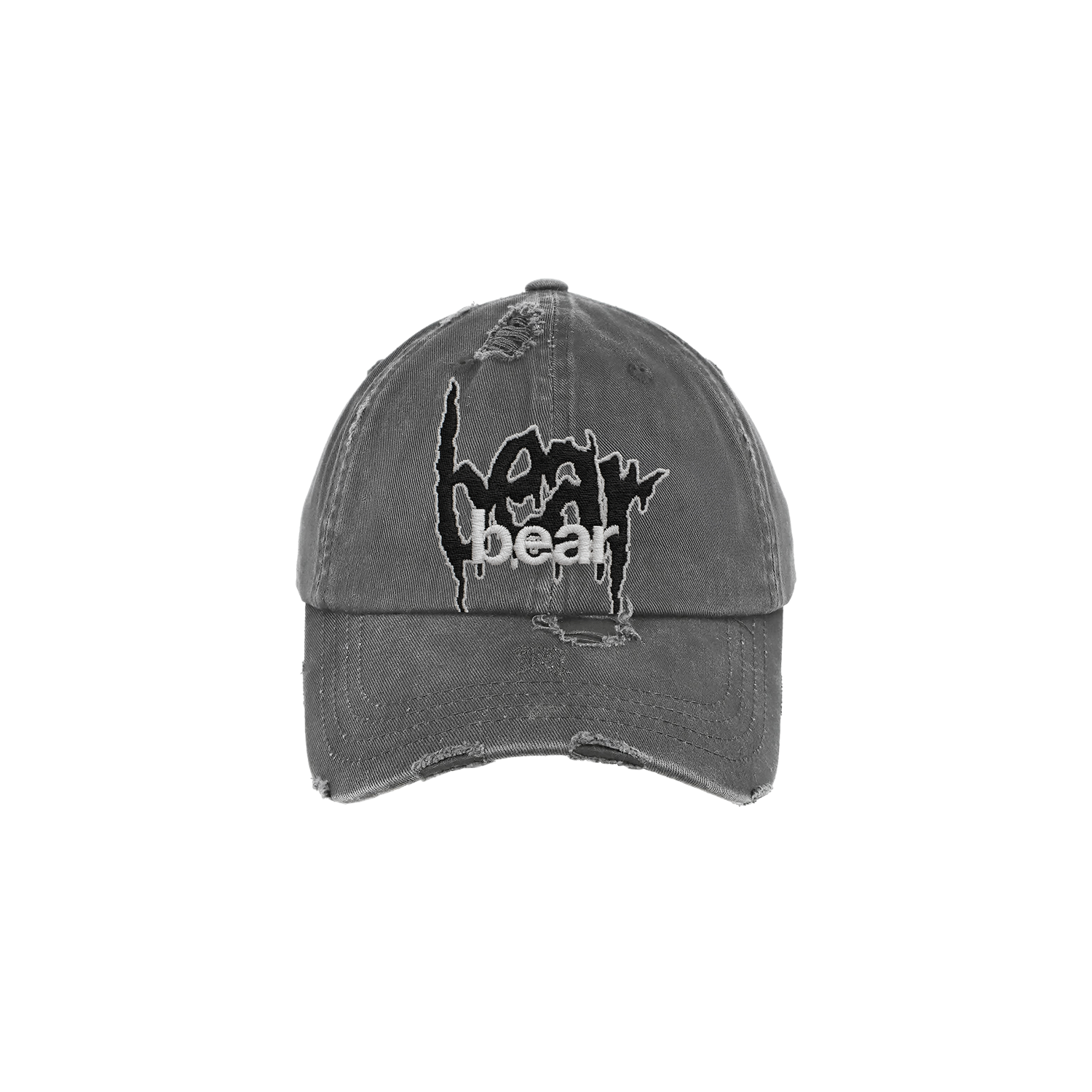 distressed bear dad hat